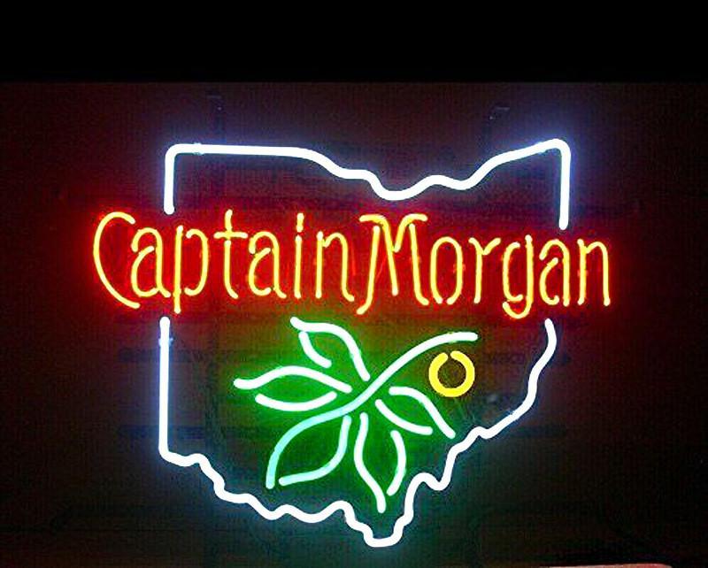 Captain Morgan Ohio Buckeye Neon Sign